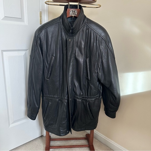 Vintage Peter Millar Crown Sport Leather Jacket Size 40 - Picture 2 of 12